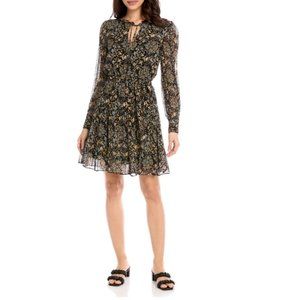 FIFTEEN TWENTY - Midnight Floral Crinkle Georgette